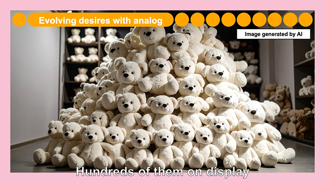 Evolving desires with analog