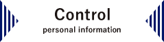 Control personal information