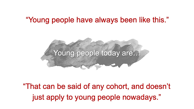 Young people have always been like this